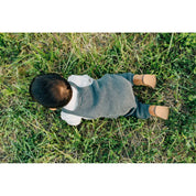 Charcoal Knit Pocket Overalls