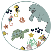 Manatee Baby Gift Bamboo Baby Lovey