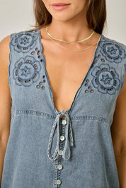 Bellamy Scallop Hem Romper