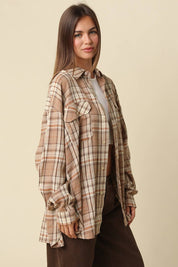 Lola Oversized Plaid Button-Up Shirt