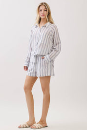 Striped Pull-On Shorts