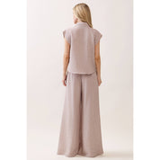 Ottilie Striped Smocked Waist Wide Leg Pants