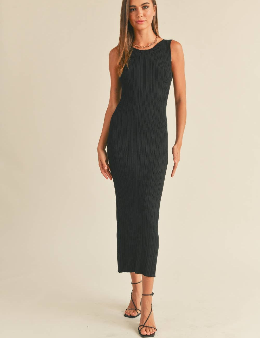 Noemi Ribbed Knit Maxi Dress