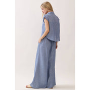 Ottilie Striped Smocked Waist Wide Leg Pants