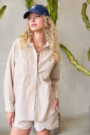 Georgia Striped Cotton Shirt