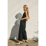Vera Linen V-Neck Jumpsuit