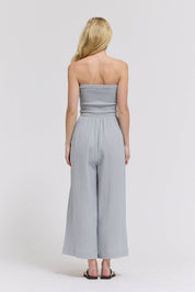 Solana Tie-Front Gauze Jumpsuit