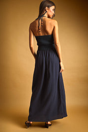 Thea Crochet Bodice Gauze Maxi Dress