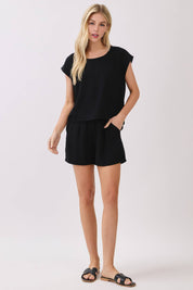 Verona Ruffle Waist Shorts