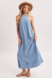 Marina Denim Maxi Dress
