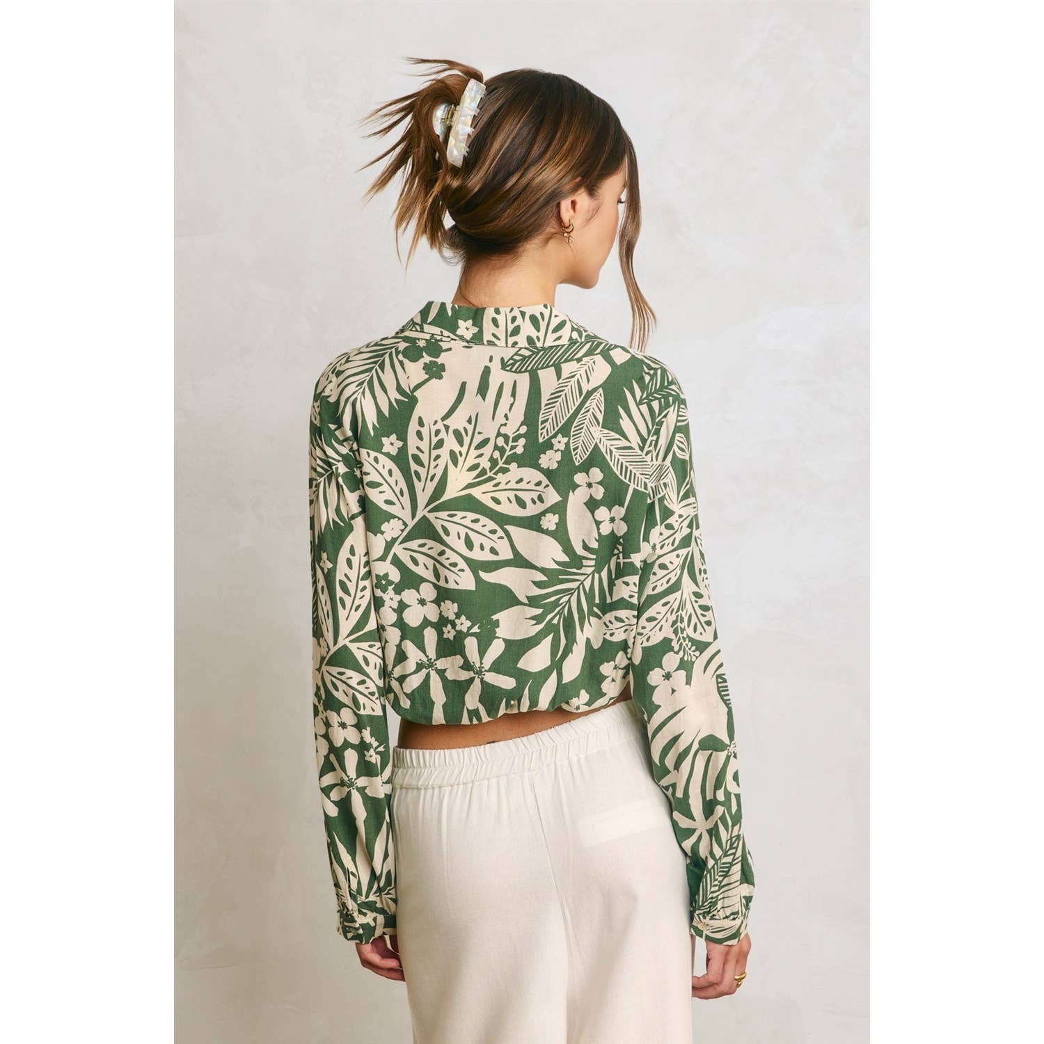 Sweet Summer Wrap Collared Shirt