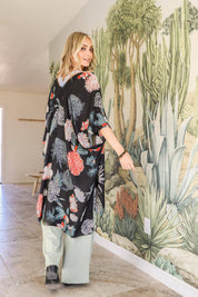 Bestseller Floral Motif Combo Kimono Cardigan 🌸