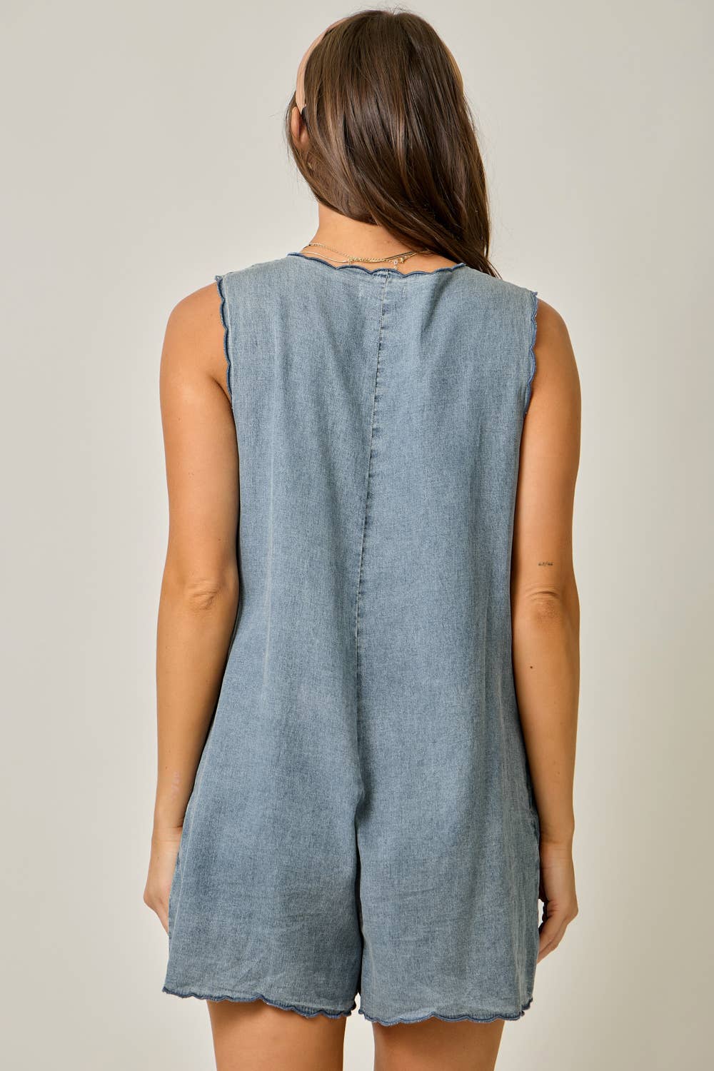 Bellamy Scallop Hem Romper