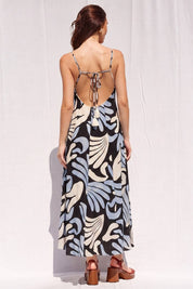 Corsica Open Back Maxi Dress