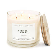 Vetiver + Tonka 3-Wick Soy Candle