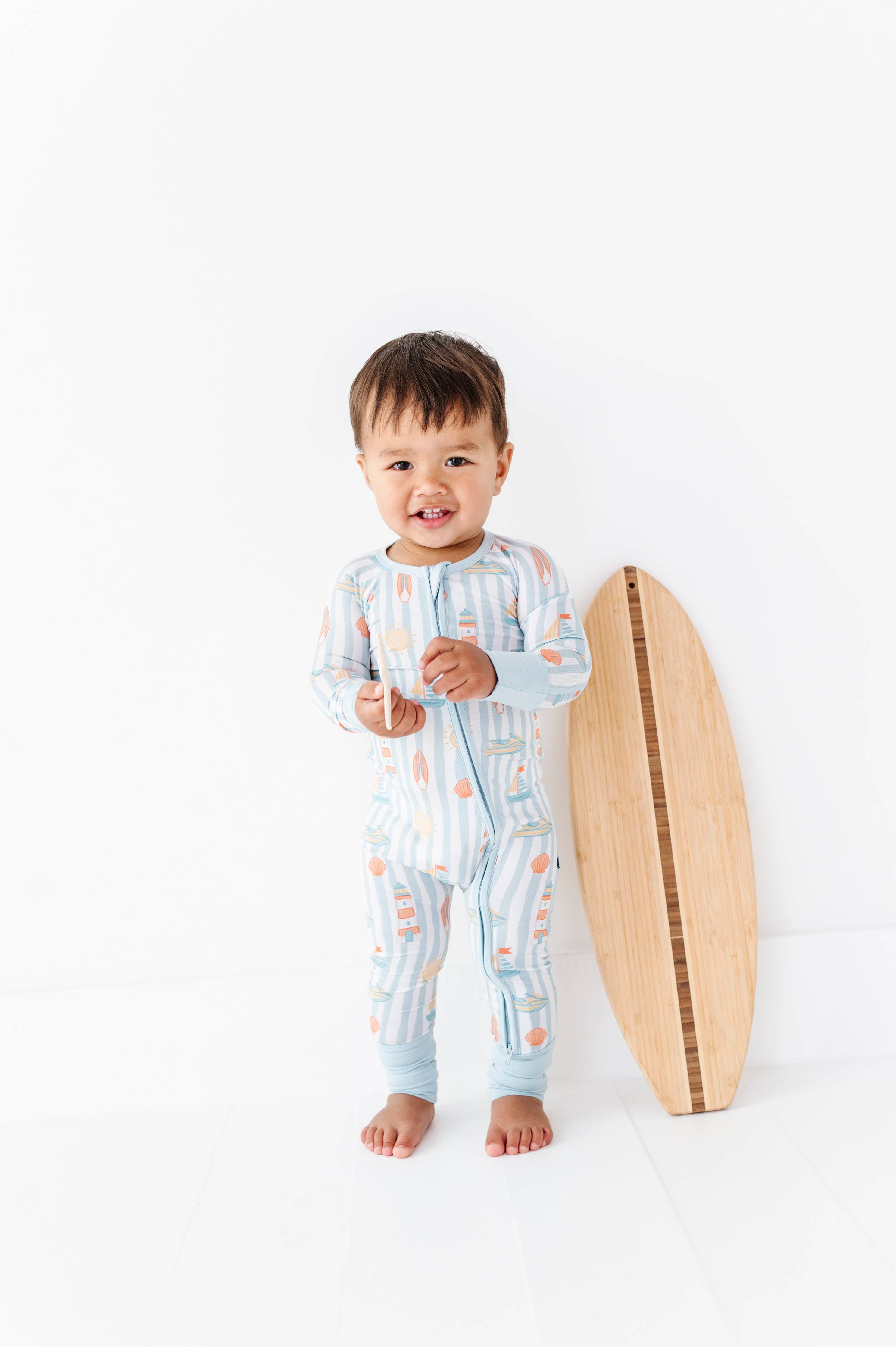 Boardwalk Buddies Blue Convertible Footies