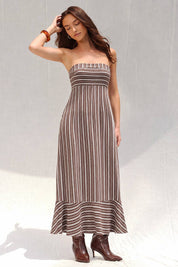 Sedona Stripe Cutout Maxi Dress