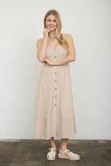 Khaki Stripe Dress