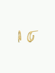 Gold Double Hoop Earrings