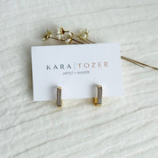 Everyday CZ Square Hoop Earrings