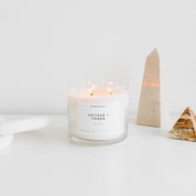 Vetiver + Tonka 3-Wick Soy Candle