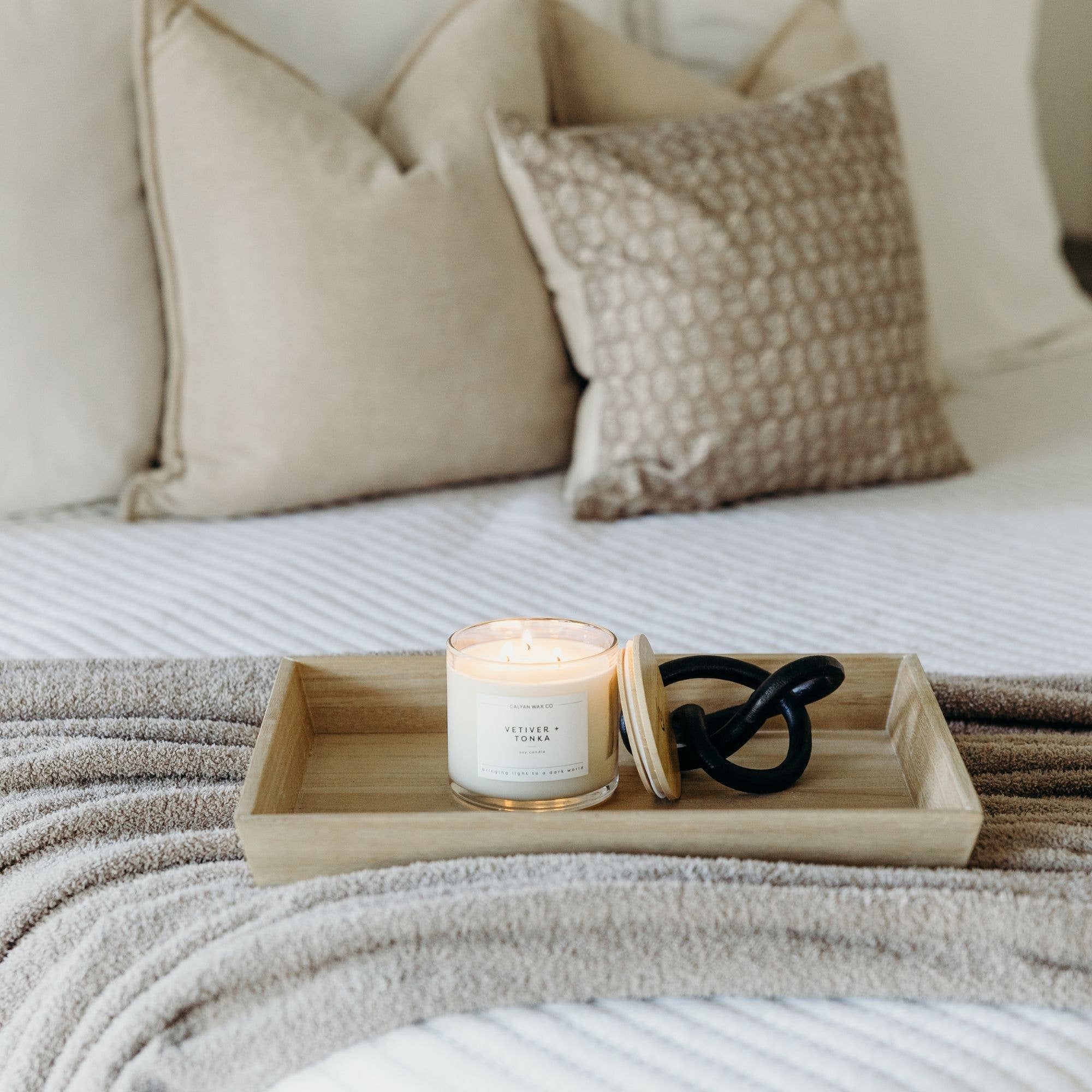 Vetiver + Tonka 3-Wick Soy Candle