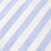 Organic Collared Romper - Blue Stripes