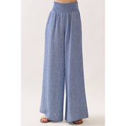 Ottilie Striped Smocked Waist Wide Leg Pants