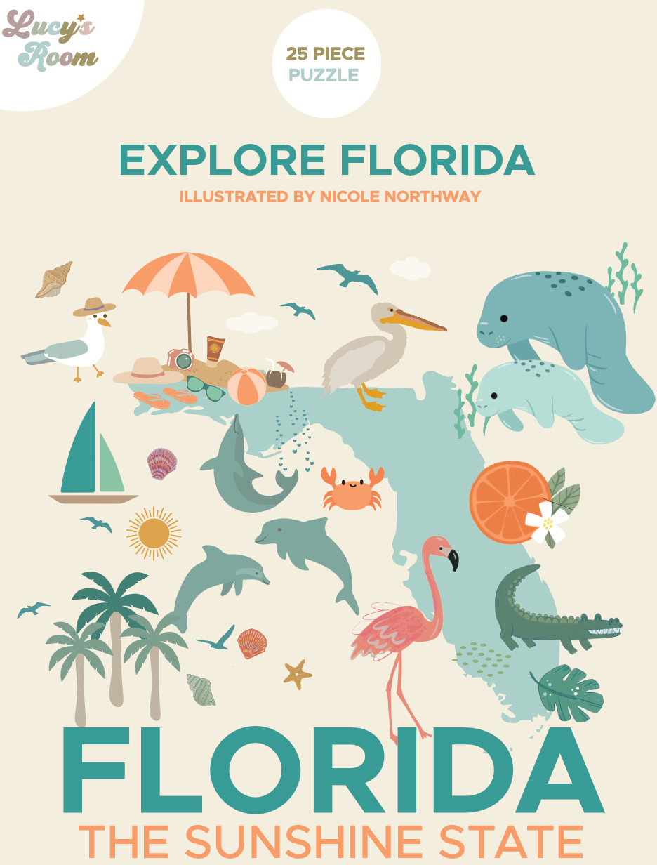 Lucy's Room Explore Florida Puzzle – Educational Kids Puzzle