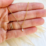 Dainty Marquise Crystal Necklace
