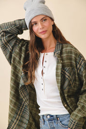 Kambrie Plaid Flannel Shirt