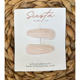 2 Pack Barrettes- Stripe