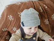 Light Grey Mebie Baby Beanie