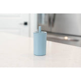Duck Egg Blue Silicone Straw Cup
